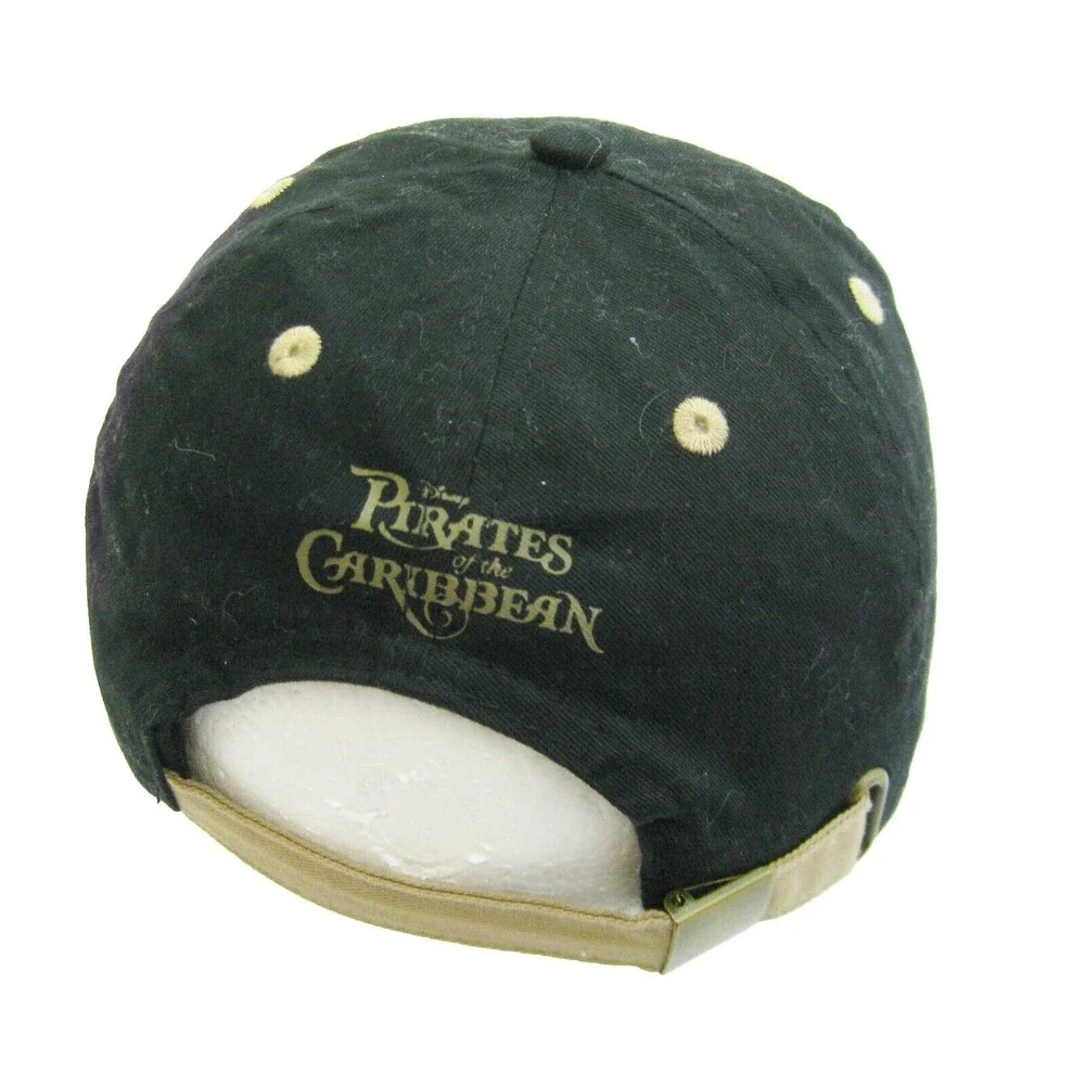 DISNEY Boy's Pirates of the Caribbean Black Baseball Cap Hat (Adjustable)